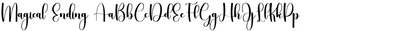 Magical Ending font
