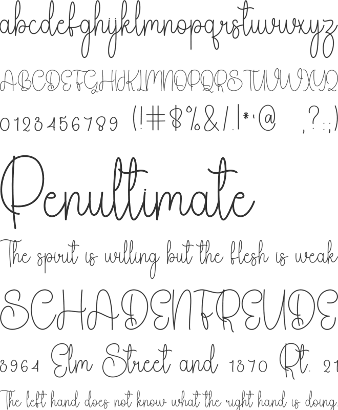 Sweet Darling font preview