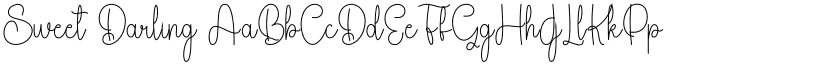 Sweet Darling font
