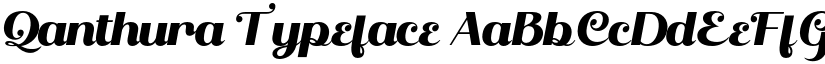 Qanthura Typeface font