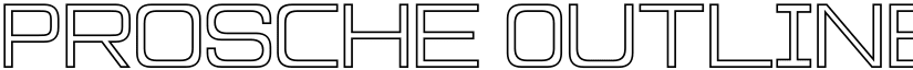 Prosche Outline font