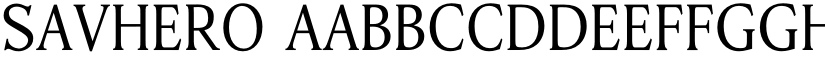 Savhero font