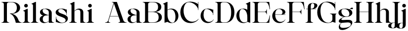 Rilashi font