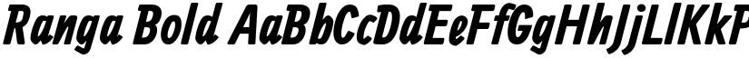 Ranga Bold font