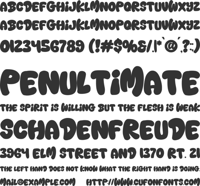 Back Wild font preview