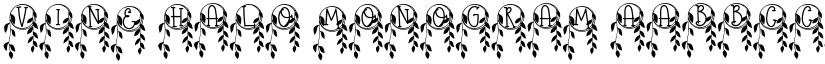 Vine Halo Monogram font