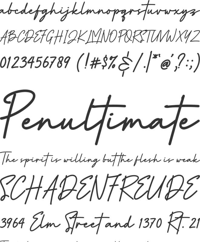 Artisoul Signature font preview