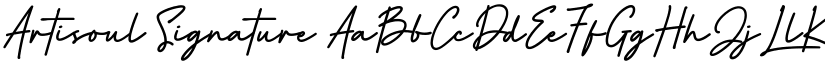 Artisoul Signature font