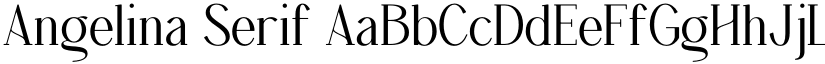 Angelina Serif font
