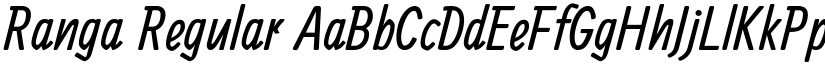 Ranga Regular font