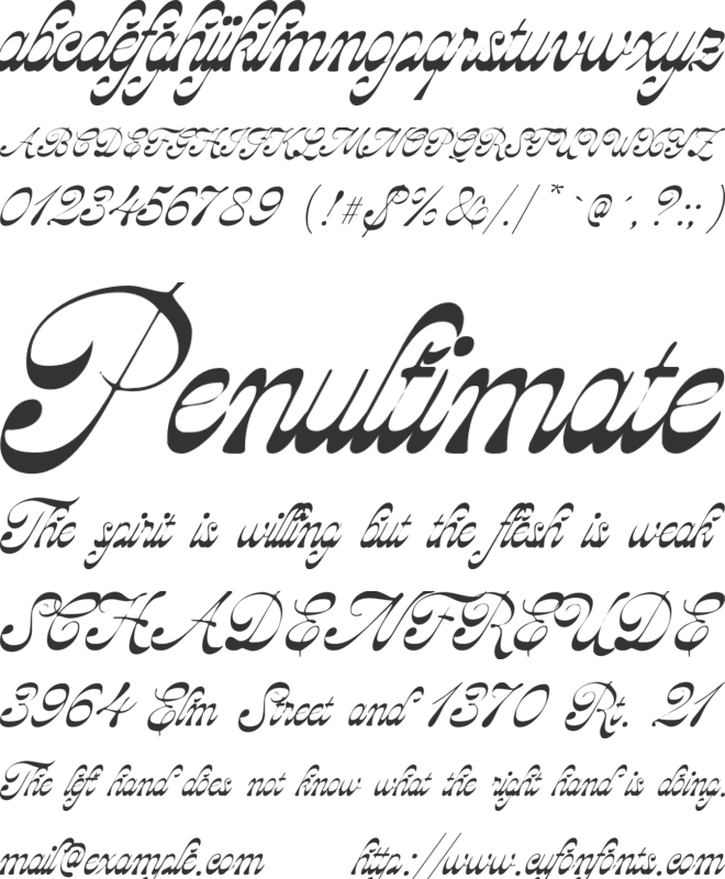 La Prambors font preview