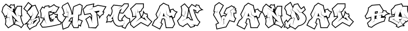 Nightclaw Vandal Outline font