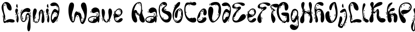 Liquid Wave font