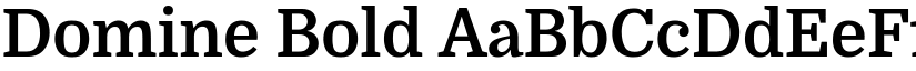 Domine Bold font