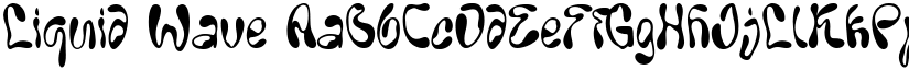 Liquid Wave font