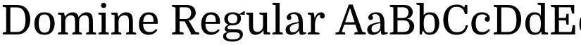 Domine Regular font