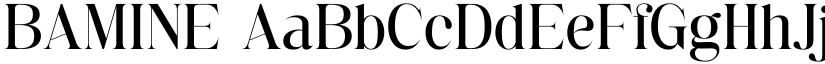 BAMINE font
