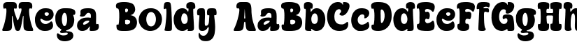 Mega Boldy font