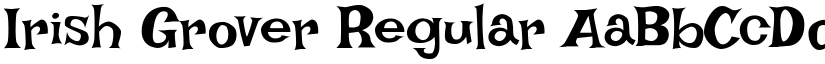 Irish Grover Regular font