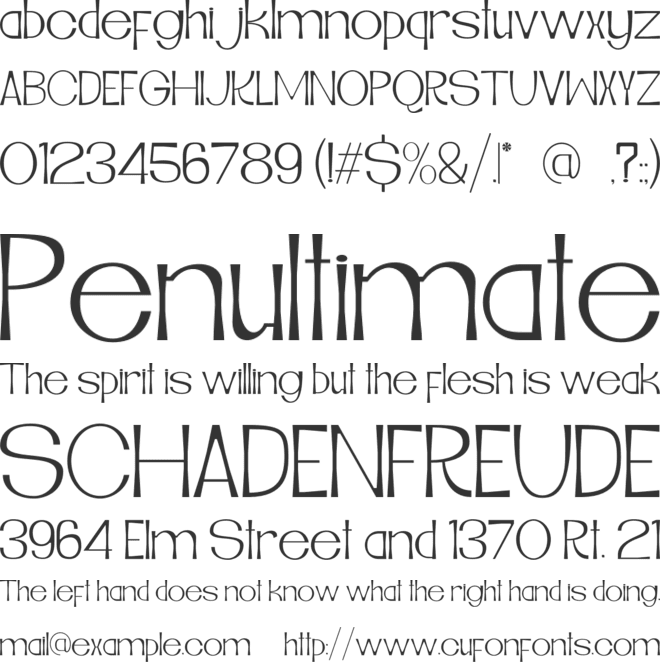 Karom Display font preview