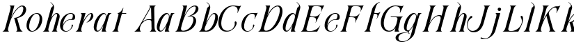 Roherat font