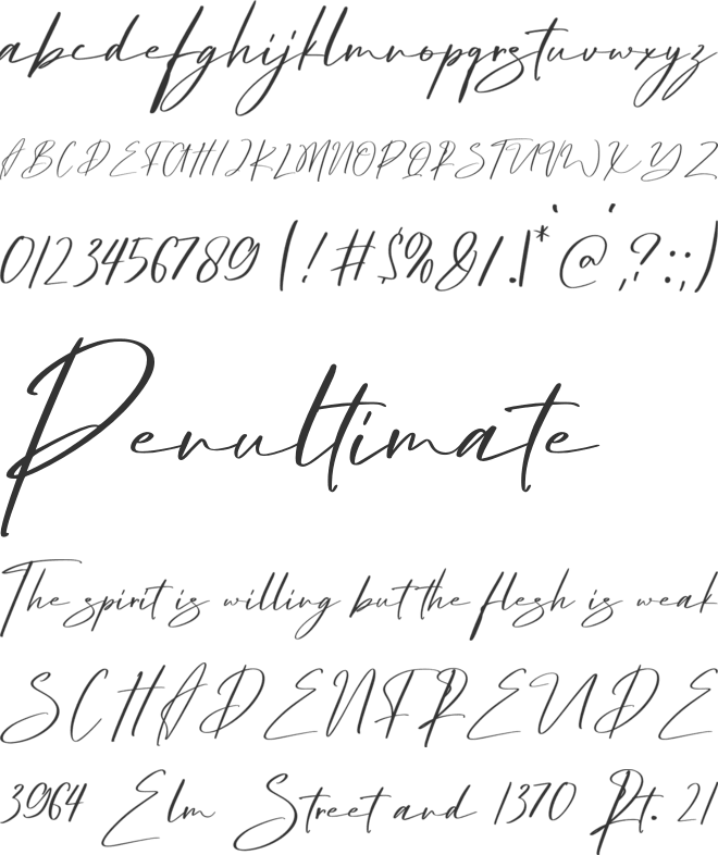Remundy font preview