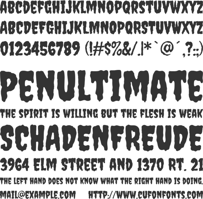 Creepster Caps font preview