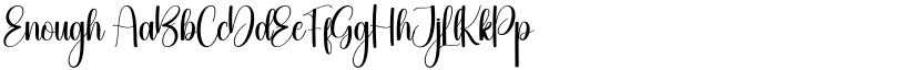Enough font