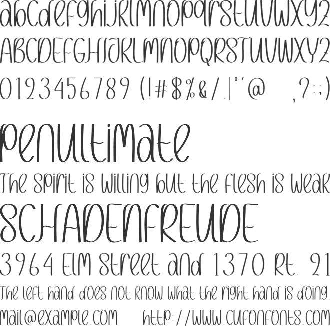 Christmas Surprise font preview
