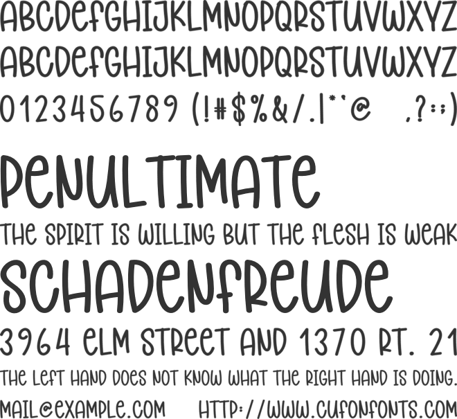 Christmas Minimalist font preview