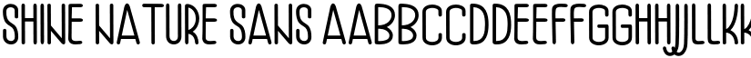 Shine Nature Sans font