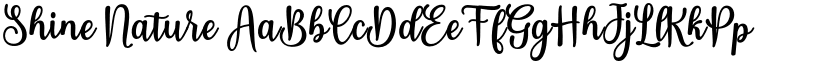 Shine Nature font
