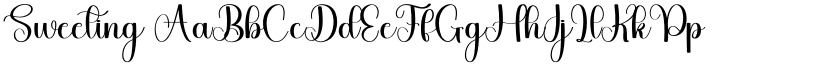 Sweeting font
