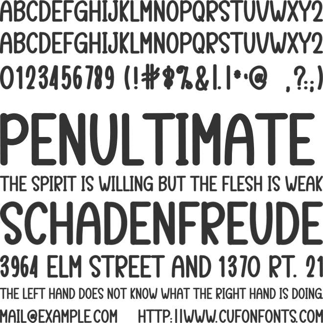 Candy Christmas font preview