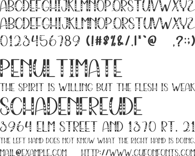 Beautiful Snowman font preview