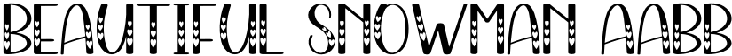 Beautiful Snowman font