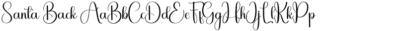 Santa Back font