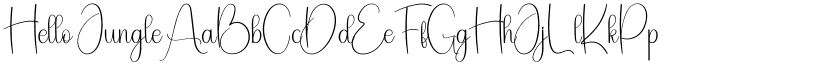 Hello Jungle font