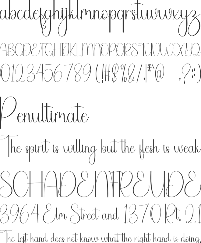 Santa Saturday font preview