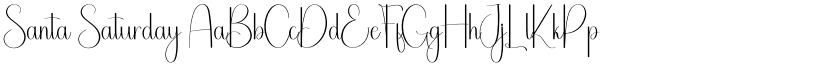 Santa Saturday font