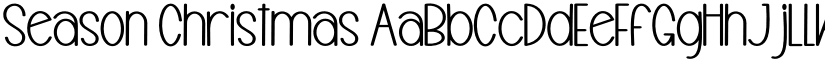 Season Christmas font