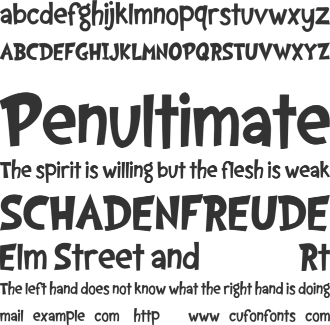 Suezo PERSONAL USE font preview