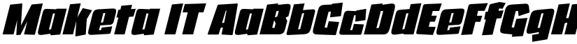 Maketa IT font