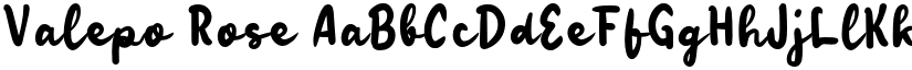 Valepo Rose font