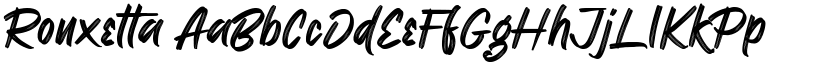 Ronxetta font