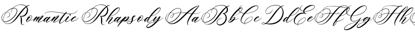 Romantic Rhapsody font