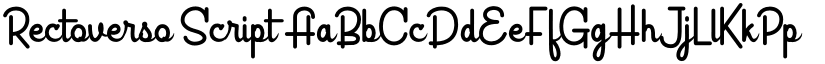 Rectoverso Script font