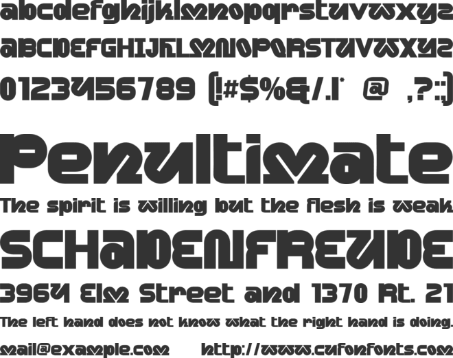 Owine Soul font preview