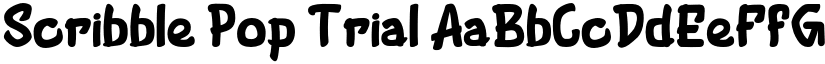 Scribble Pop Trial font