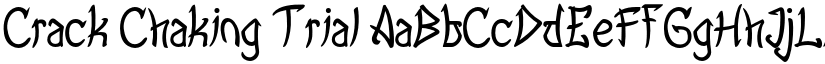 Crack Chaking Trial font